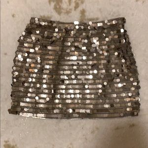 Gold Sequin Skirt